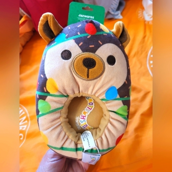 NWT Squishmallows Slippers 11/12 Christmas Hans Hedgehog kids - Picture 10 of 14